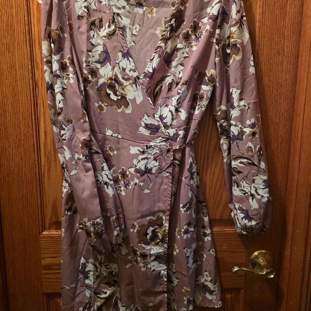 Amazon Purple Floral Mini Dress